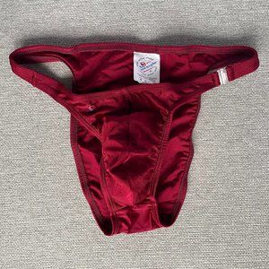 Joe Snyder Men's Maroon Sexy Brief - large